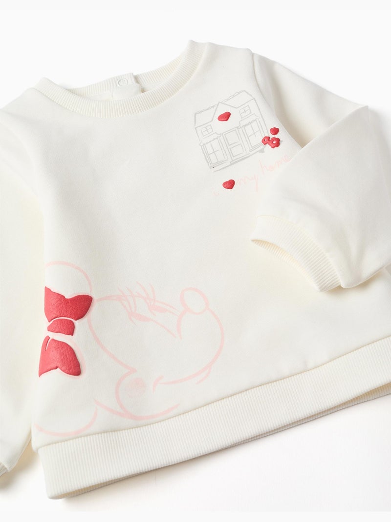 Ensemble en coton peigné avec imprimé minnie Blanc - Kiabi