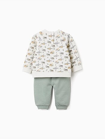 Ensemble en coton peigné avec motif maison et arbre