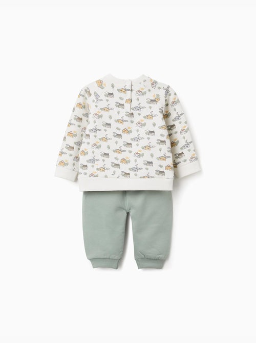 Ensemble en coton peigné avec motif maison et arbre - Kiabi Ensemble en coton peigné avec motif maison et arbre - Kiabi