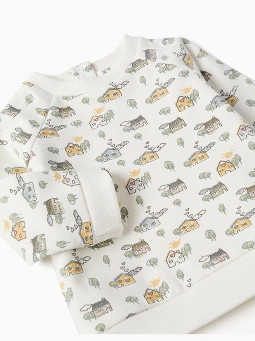 Ensemble en coton peigné avec motif maison et arbre - Kiabi Ensemble en coton peigné avec motif maison et arbre - Kiabi