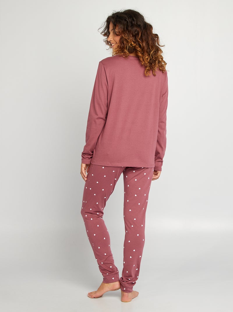 Ensemble en jersey - 2 pièces Rose - Kiabi