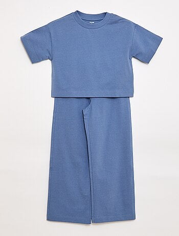 Ensemble en jersey t-shirt + pantalon