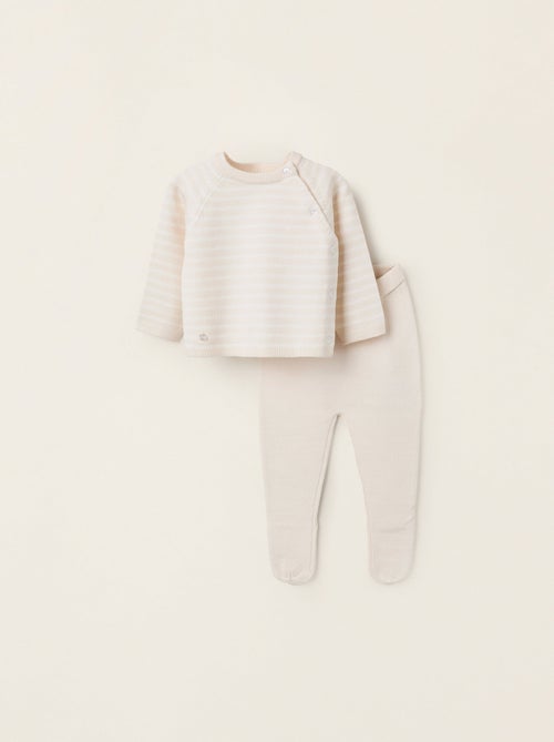 Ensemble en Maille à Rayures - Kiabi