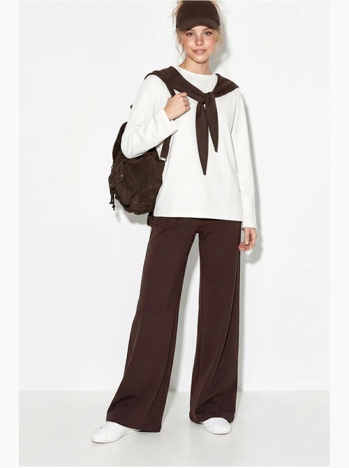 Ensemble en maille deux pièces avec pantalon large lucci - Kiabi