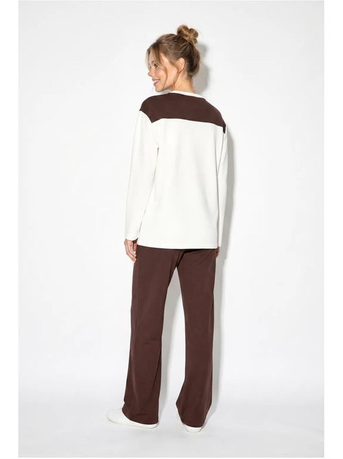 Ensemble en maille deux pièces avec pantalon large lucci - Kiabi