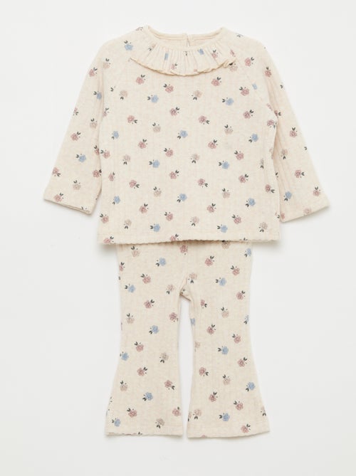 Ensemble en maille duveteuse - 2 pièces - Kiabi