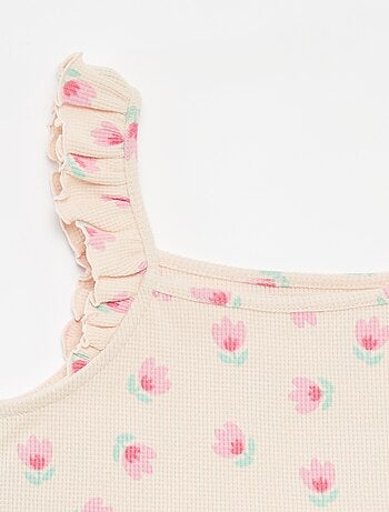 Ensemble en maille gaufrée - 2 pièces