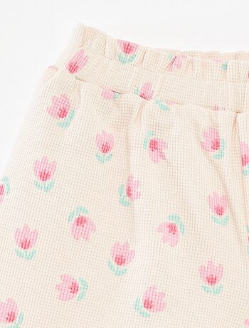 Ensemble en maille gaufrée - 2 pièces