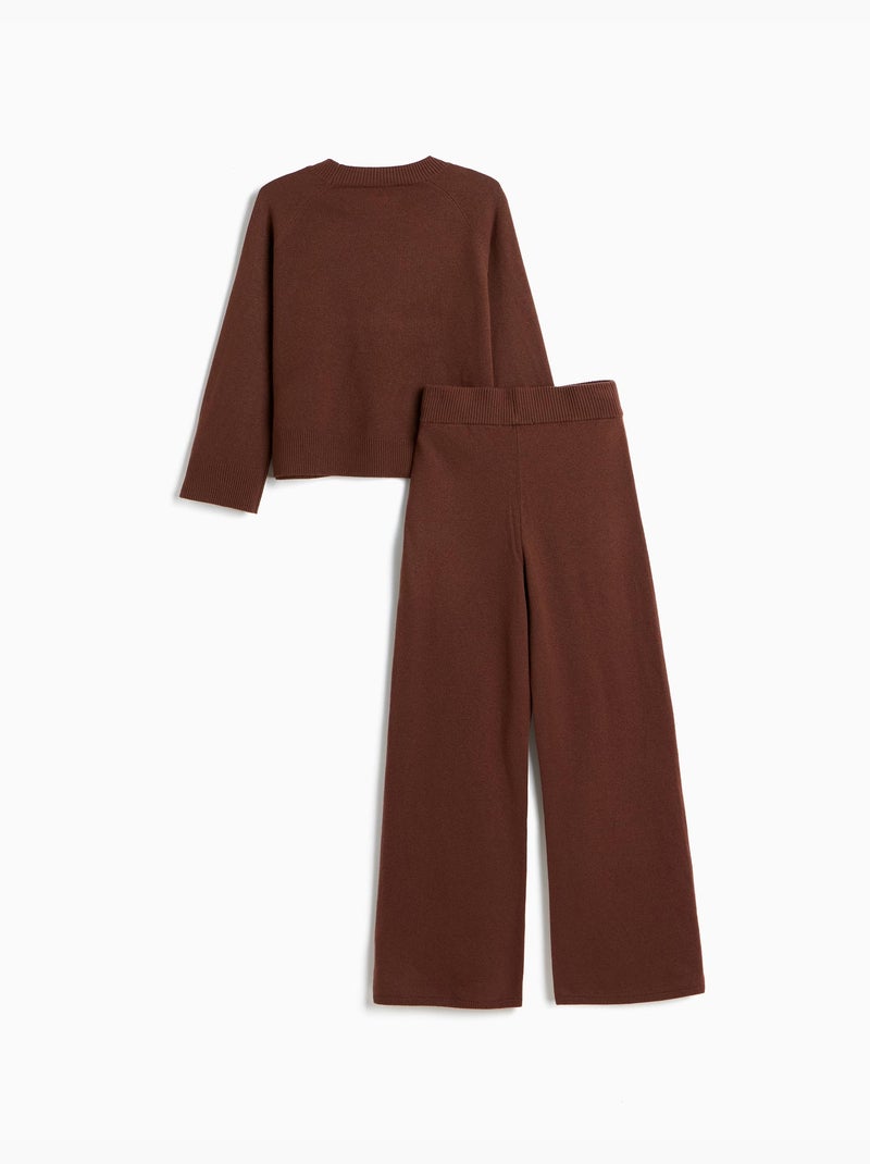 Ensemble en maille, mo fashion Marron - Kiabi