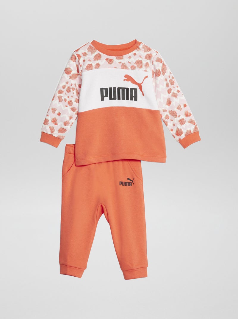 Ensemble en molleton 'Puma' - Sweat + Jogging Orange - Kiabi