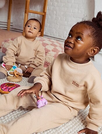 Ensemble en molleton sweat + pantalon - 2 pièces