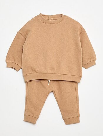 Ensemble en molleton sweat + pantalon - 2 pièces