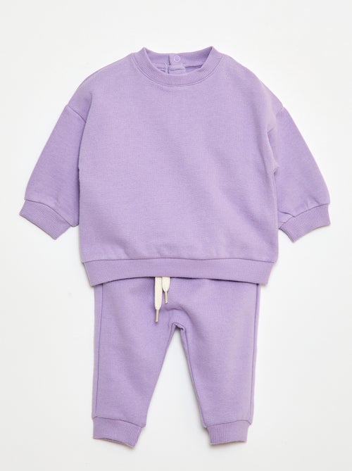 Ensemble en molleton sweat + pantalon - 2 pièces - Kiabi