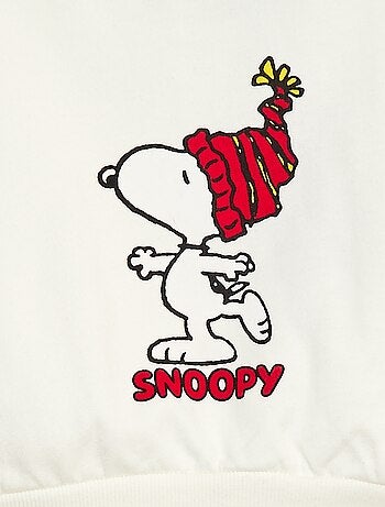 Ensemble en molleton sweat + pantalon 'Snoopy' - 2 pièces