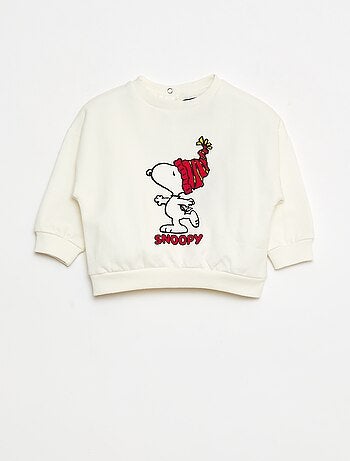 Ensemble en molleton sweat + pantalon 'Snoopy' - 2 pièces