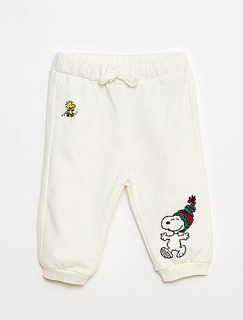 Ensemble en molleton sweat + pantalon 'Snoopy' - 2 pièces
