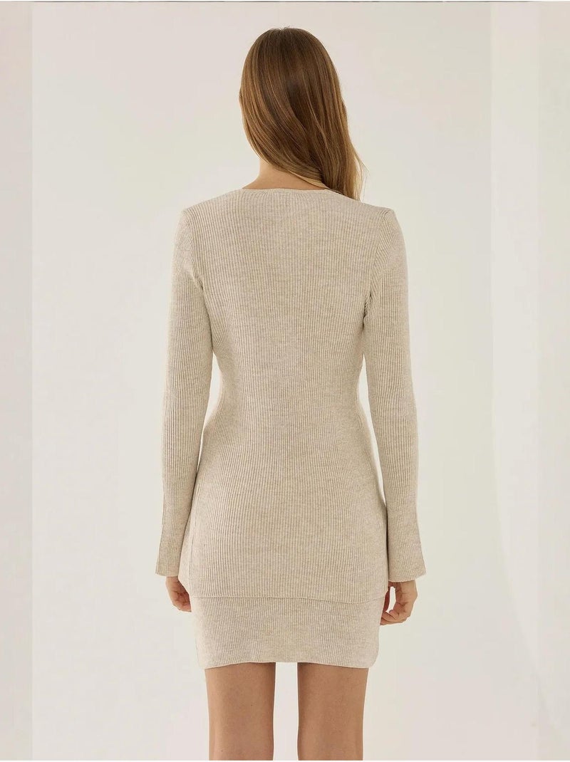 Ensemble en tricot deux pièces Beige naturel - Kiabi