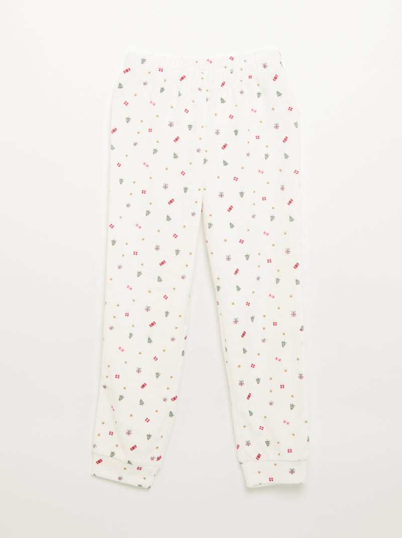 Ensemble en velours -  pyjama 2 pièces + masque de nuit Rouge - Kiabi