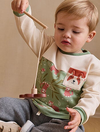Ensemble enfant sweat et pantalon en molleton Gustin
