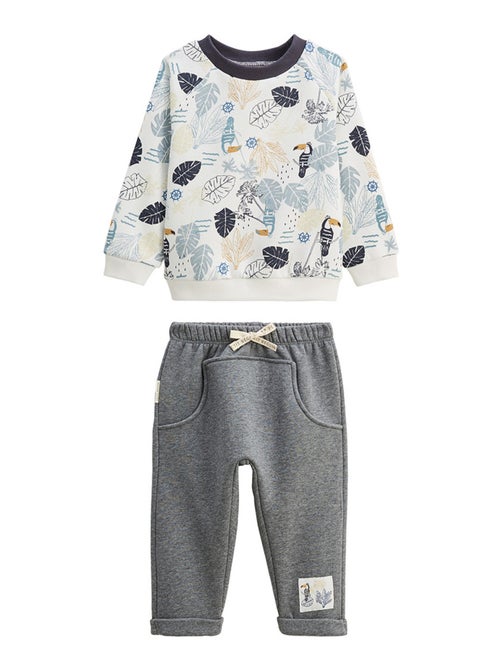 Ensemble enfant sweat et pantalon en molleton Touctouc - Kiabi