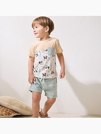 Ensemble enfant t-shirt et short bento