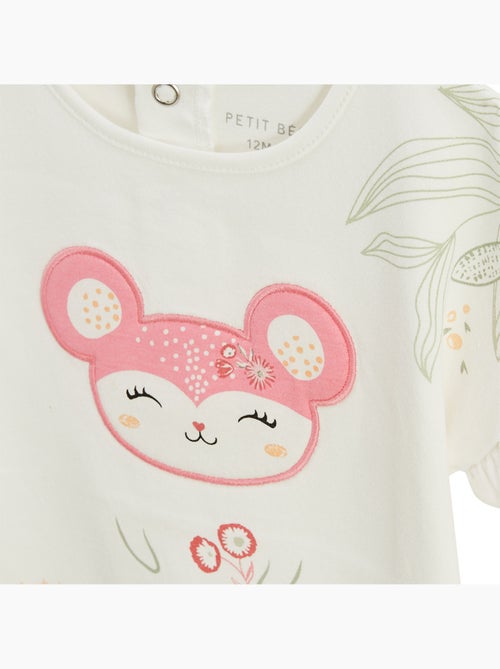 Ensemble enfant t-shirt et short en gaze de coton Anaelle - Kiabi Ensemble enfant t-shirt et short en gaze de coton Anaelle - Kiabi