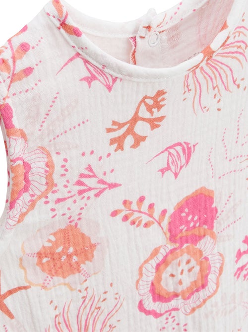 Ensemble enfant t-shirt et short en gaze de coton Bahamas - Kiabi Ensemble enfant t-shirt et short en gaze de coton Bahamas - Kiabi
