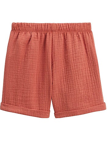 Ensemble enfant t-shirt et short en gaze de coton liwa