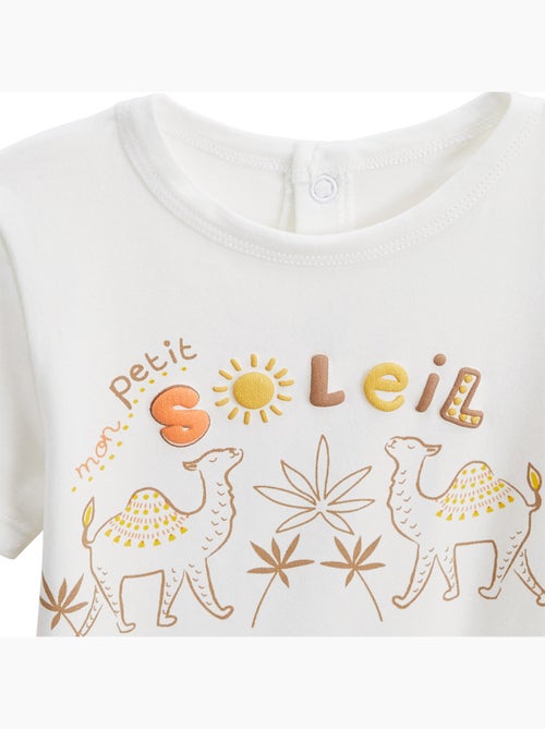 Ensemble enfant t-shirt et short en gaze de coton Liwa - Kiabi