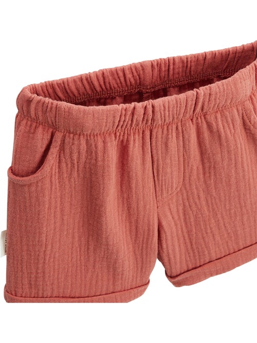 Ensemble enfant t-shirt et short en gaze de coton Liwa - Kiabi