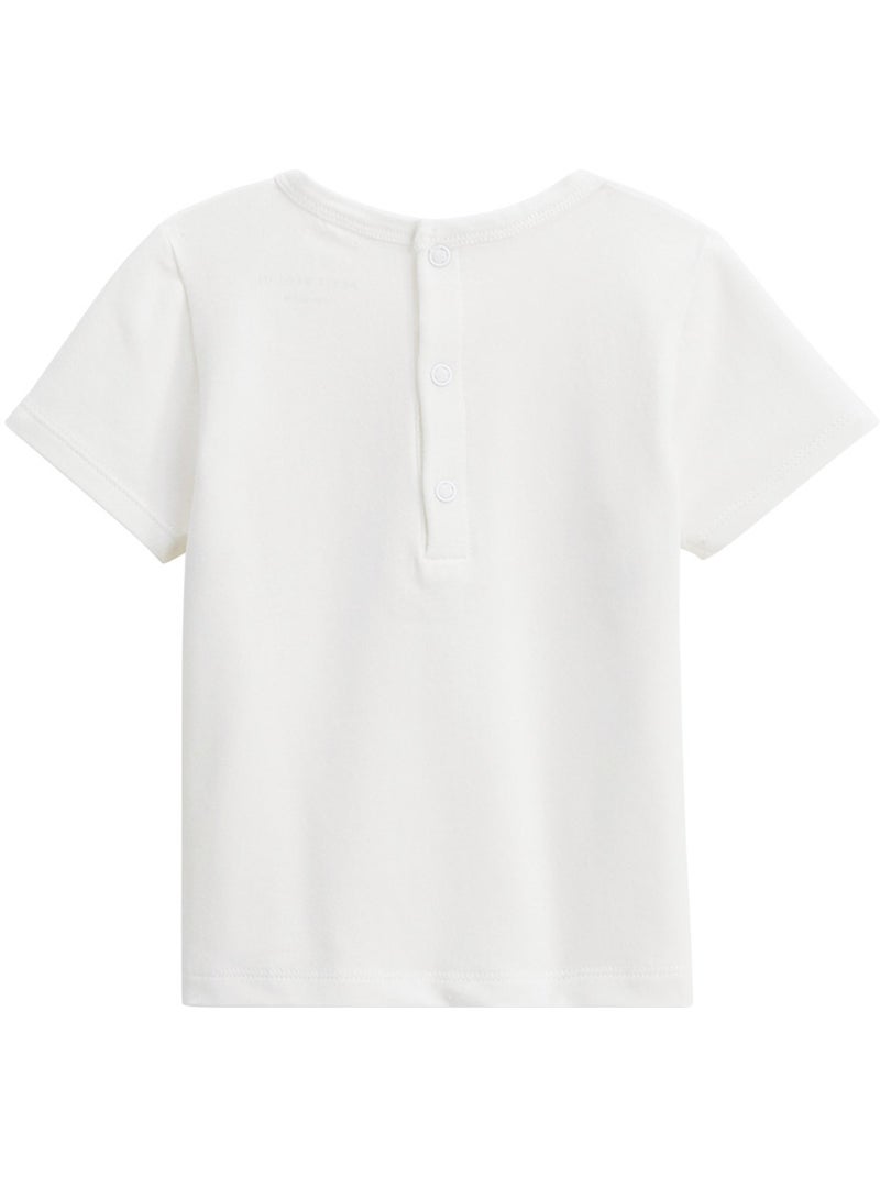 Ensemble enfant t-shirt et short en gaze de coton Liwa Ecru - Kiabi