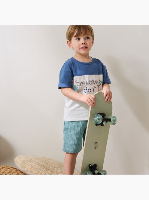 Ensemble enfant t-shirt et short en gaze de coton Toucana - Kiabi