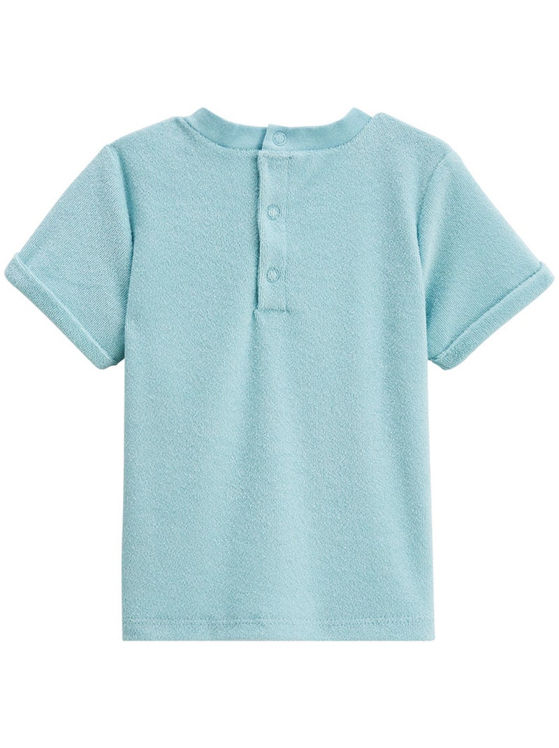 Ensemble enfant t-shirt et short en ?ponge Cayo coco Bleu - Kiabi