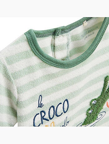 Ensemble enfant t-shirt et short en ?ponge Crocro rigolo