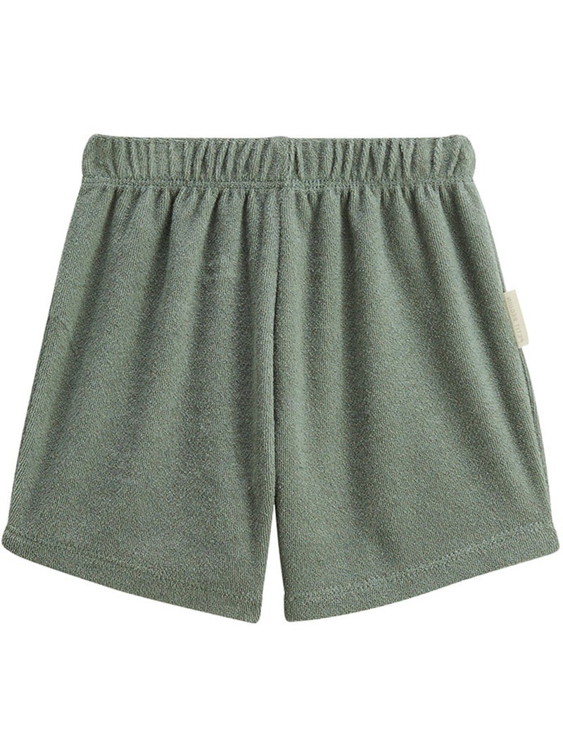 Ensemble enfant t-shirt et short en ?ponge Crocro rigolo Kaki - Kiabi
