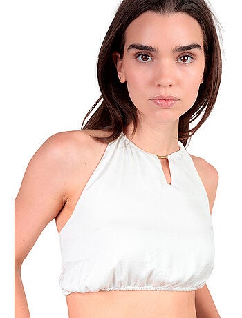 Ensemble estival satin top et pantalon satinee beach