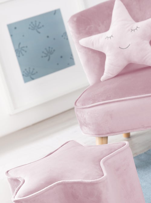 Ensemble fauteuil + pouf + coussin étoile 'Lil Sofa' ROBA - Kiabi