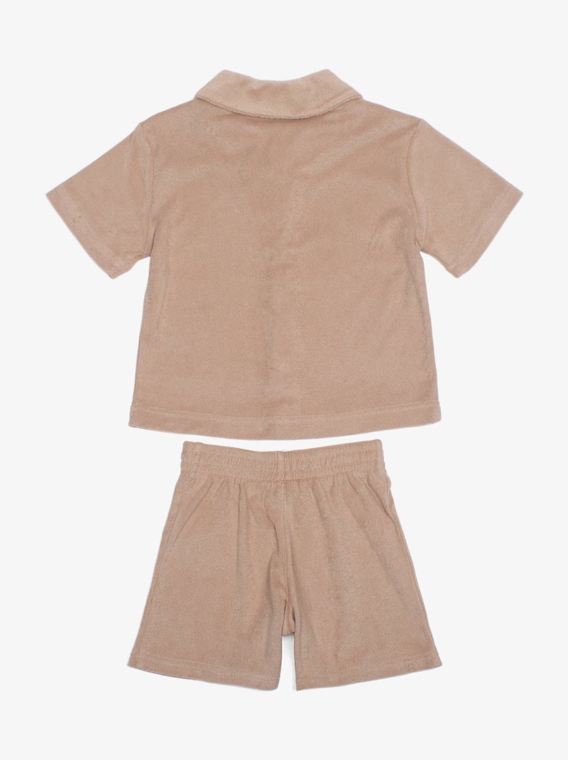 Ensemble fille 2 pièces - Jordan Beige - Kiabi