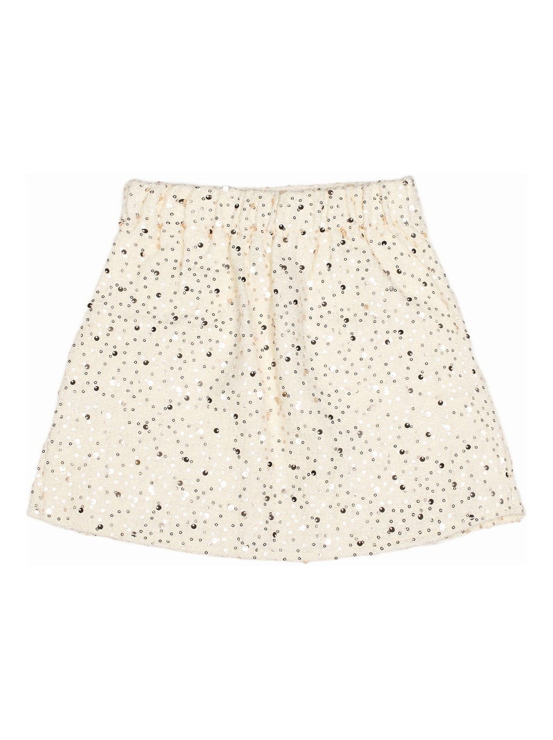 Ensemble fille chic ornée de paillettes - Kids Star Crème - Kiabi