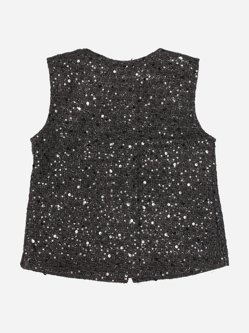 Ensemble fille chic ornée de paillettes - Kids Star Noir - Kiabi
