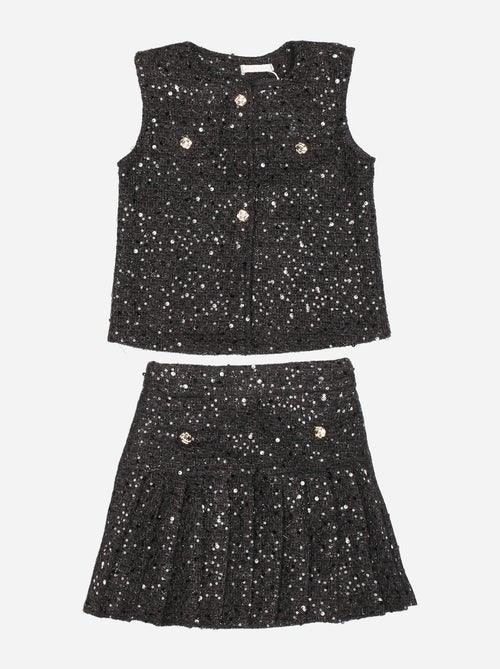Ensemble fille chic ornée de paillettes - Kiabi Ensemble fille chic ornée de paillettes - Kiabi