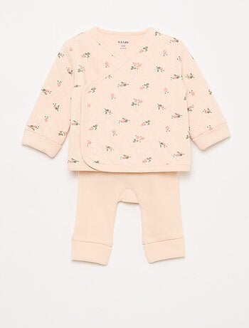 Ensemble gilet cache-cœur + legging - 2 pièces