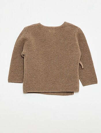 Ensemble gilet cache cœur + legging en maille - 2 pièces