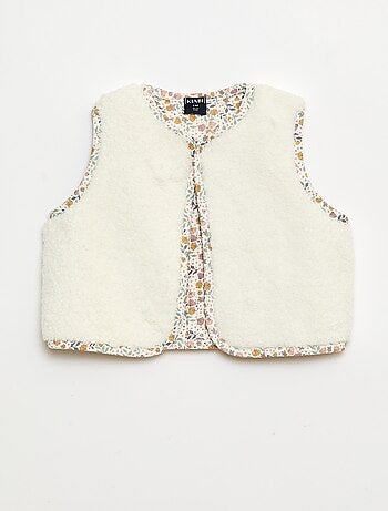 Ensemble gilet effet moutonné + t-shirt + legging - 3 pièces