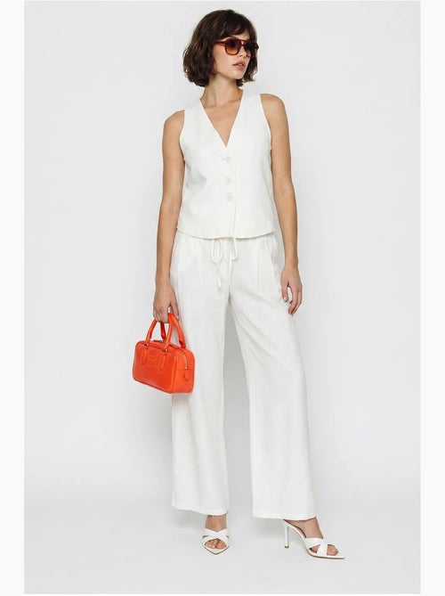 Ensemble gilet et pantalon large en coton lucci - Kiabi