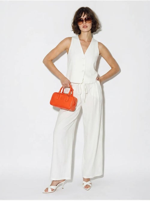 Ensemble gilet et pantalon large en coton lucci - Kiabi