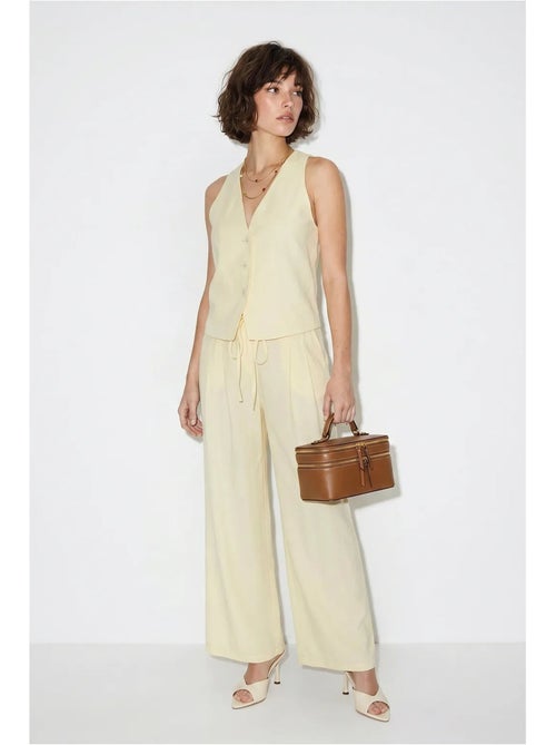Ensemble gilet et pantalon large en coton lucci - Kiabi