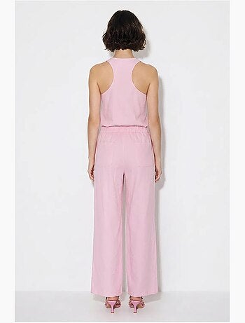 Ensemble gilet et pantalon large en coton lucci