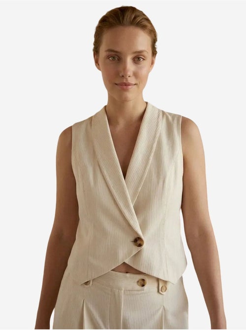 Ensemble gilet sans manches et pantalon large my fashion - Kiabi