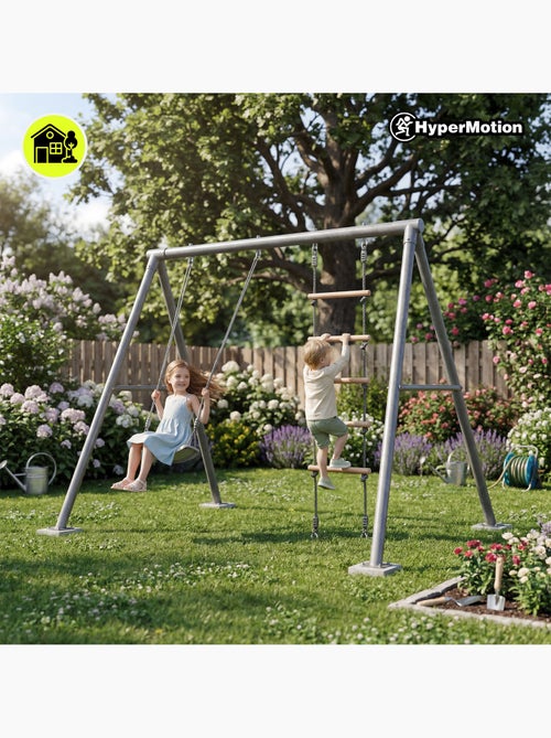 Ensemble gymnastique 6-en-1 hypermotion- aire de jeux maison/jardin- 100kg - Kiabi